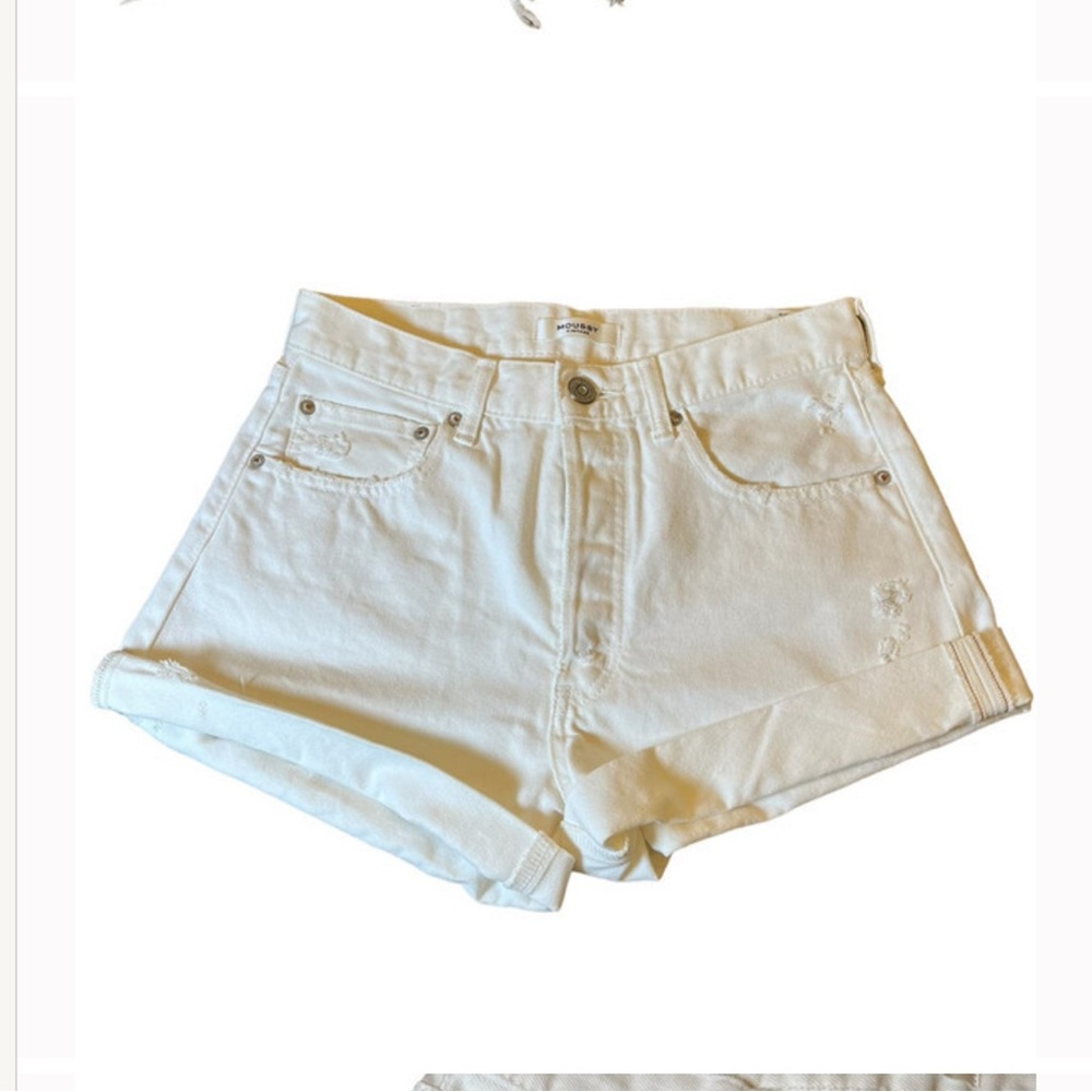 MOUSSY VINTAGE HOWA DENIM SHORT, WHT, 30
